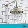 ENKI, R13, 200mm Traditional Fixed Large Shower Head Gold, Solid