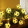 20FT 40LED String Lights Football Soccer Shaped Fairy Lights LED