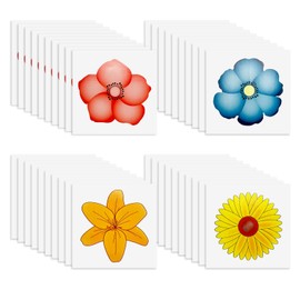 MIVAIUN 40 Pieces Fly Trap for Windows, Fruit Fly Trap for Kitchen, Floral Pattern, Fly Trap Indoor Can Kill Insects, No More Glued Flies on the Window (40 Pieces)