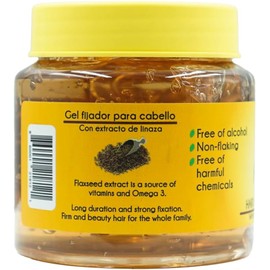 Gel fijador de cabello a base de Linaza Árbol Verde® Tradicional para una fijación moderada (250gr)