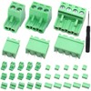 DAOKAI 30 Sets 2-Pin 3-Pin 4-Pin 2EDG 5.08mm Pitch Pluggable
