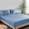 Linenwalas 100% Natural Bamboo Only Fitted Sheet With Secure Elastic