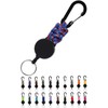 SasuGadget Retractable Keychain, Compact & Durable Key Reel with Carabiner,