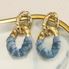 Chunky Gold Statement Earrings for Women Large Irregular Geometric Drop