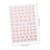 WOONEKY 8sheets Charming Heart Shaped Nail Decals Manicure Stickers for