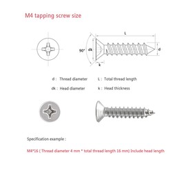 M4 Flat Head Self Tapping Screws,380 Pcs Metal Countersunk Head Cross Wood Screw,Expansion Wall Plug Assortment Kit,Stainless Steel Self Drilling Screw(8/10/12/14/16/18/20/25/30/ 35mm) (Silver)