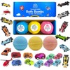 Relaxcation 3 Bath Bombs For Kids with Surprise Inside CARS