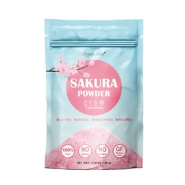 orgnisulmte orgnisulmte Sakura Powder 100% Japanese Cherry Blossom, Sakura Latte Gluten-Free, Keto Friendly, Made in Japan 5.3 Oz (150g)