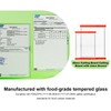 GlassCuisine Tempered Glass Cutting Board Set for Kitchen Counter -