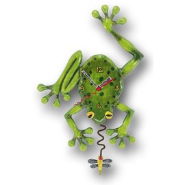 Enesco C106 Resin Frog Clock 28.5 cm