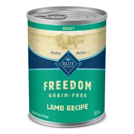 Blue Buffalo Freedom Grain Free Lamb Recipe Wet Dog Food 12 Cans 12.5 Ounce