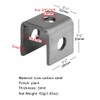 heneng 20 Pcs U Shaped Bracket for 1" Panel or