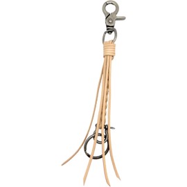 Juyovge Handcrafted Leather Cord Braided Keychain, Vintage-Style Leather Key Chain With Tassel Detail, And Rotating Functionality