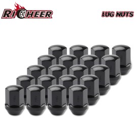 Unbranded 2012-2022 Dodge Ram 1500 OEM Black Lug Nuts 14x1.5 Set of 20 Pieces Mopar