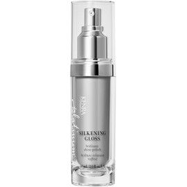 Kenra Platinum Silkening Gloss Pulidor de brillo intenso Controla frizz y suaviza cabellos sueltos Fórmula ligera Protección contra la humedad Suaviza puntas secas Cabello medio a grueso