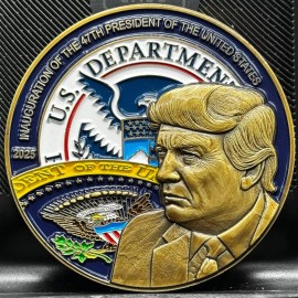 America's Front Line EL9-10B Trump Vance President 47 Challenge Coin Fort Lauderdale Police MAGA