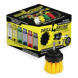 Scrub Brush for Shower - Cleaning Supplies - Scrubbing Bathroom Accessories - Shower Cleaner Brush - Bathtub Scrubber - Sink Cleaner Brush - Tile Grout Cleaner - Shower Door Brush - Glass Door Brush