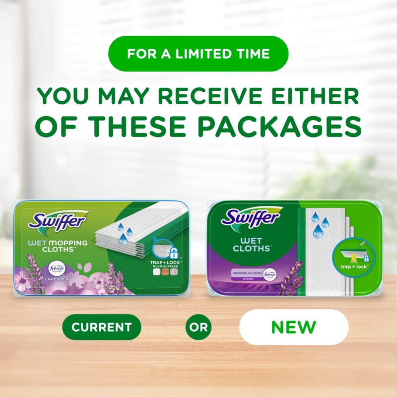 Swiffer Sweeper Wet Mopping Cloth Multi Surface Refills, Mops for