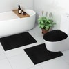 Smiry Soft Chenille Bathroom Toilet Lid Cover, Machine Washable Covers,
