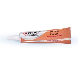 Crema tópica de fuerza veterinaria Zymox con 1% de hidrocortisona para perros y gatos, 1 onza