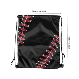 CORHAD 5pcs Drawstring Baseball Bags for Boys and Girls Sports Backpack for Gym Travel School Lightweight Design Capacity for Boys and Girls