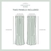 ELLE DECOR Peconic Light Filtering Back Tab Rod Pocket Curtain