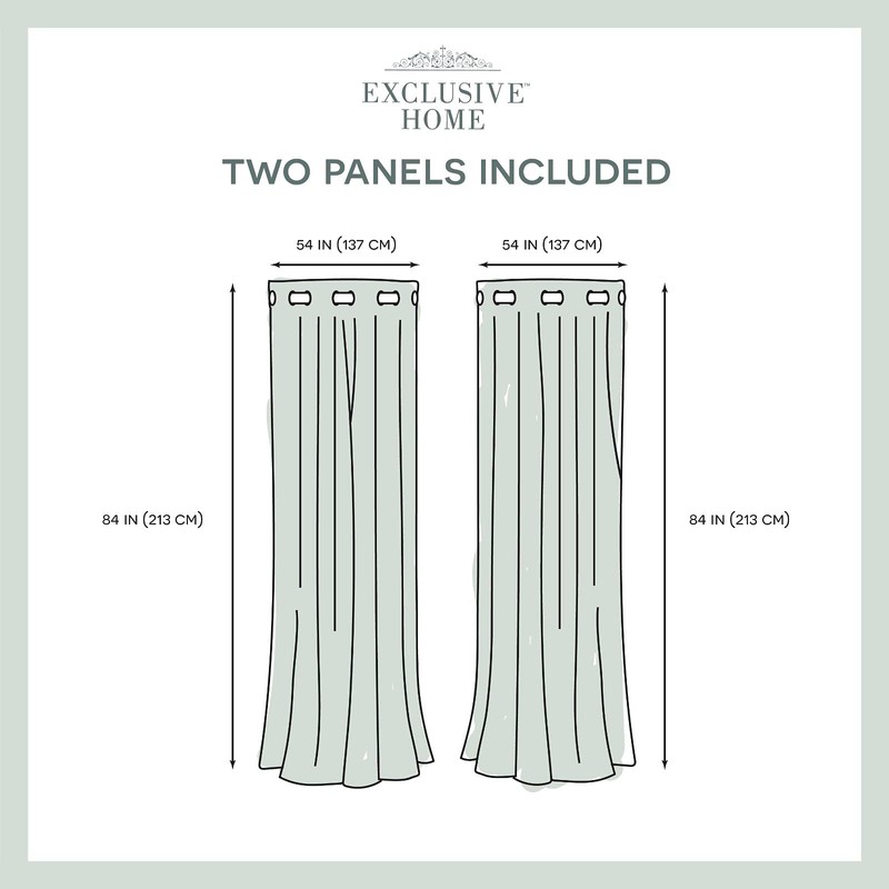 ELLE DECOR Peconic Light Filtering Back Tab Rod Pocket Curtain