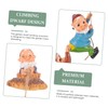 Levemolo 1 Set Creative Climbing Gnome Statue Pendant Resin Garden