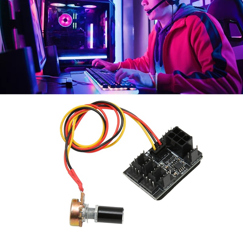 PWM Fan Hub DC 12V 8 Channel Flexibility Fan Power