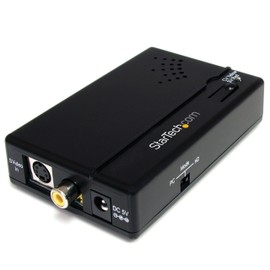 StarTech.com Composite and S-Video to HDMI Converter with Audio - Video Converter - Composite Video, S-Video - HDMI - Black - VID2HDCON