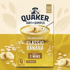 Quaker Oat So Simple Banana Porridge Sachets, 348 g