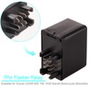 Kinstecks 7Pin Flasher Relay 12V Motorcycle Indicators LED Light Flasher