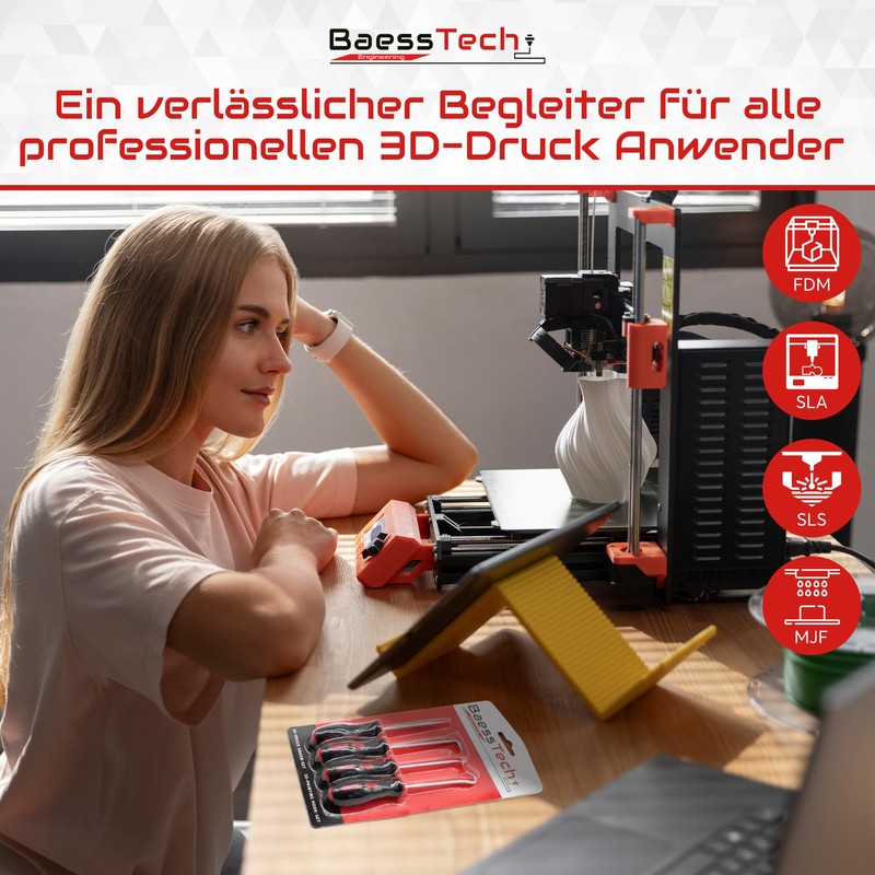 BaessTech 3D Printing Hook Set 4-Piece - Support Structures Easily