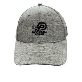 Pickleball Marketplace Jersey Cap Moisture Wicking | Performance Mesh/Low Profile Pickleball Cap - Light Grey