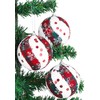 Christmas Concepts® Pack Of 6 Tartan Design Christmas Baubles -