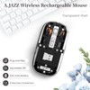 UrChoiceLtd T900 Kabellose Bluetooth-Maus, Multi-Device Slim Cordless Mouse (Dual-Mode: BT