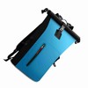 Waterproof Backpack Heavy Duty Roll-Top Closure Swim Bag with Front-Zipper
