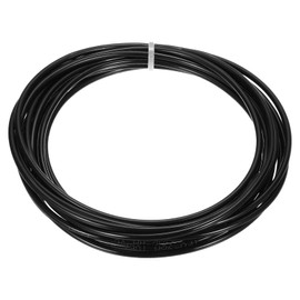 PATIKIL Pneumatic Tubing 5/32 OD 16.4ft, 4mm OD 2.5mm ID PU Air Line Pipe Tube for Air Compressor Fitting or Fluid Transfer,Black