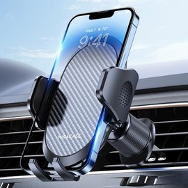 Miracase Soportes para teléfono para tu coche con gancho de metal, soporte para teléfono celular de ventilación de aire, soporte universal para automó