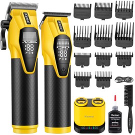 KEMEI 8561 Professional Cordless Hair Clipper and Trimmer Barber Kit