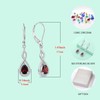 Starchenie Ruby Earrings for Women 925 Sterling Silver Infinity Dangle