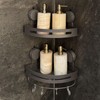 2Pack Suction Cup Corner Shelf, No Drill Bathroom Wall Mounted