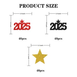 Class of 2025 Confetti Glitter, Congrats Grad Table Confetti, 2025 Graduation Scatter Confetti, High School College Graduation Party Table Decorations Confetti, 120pcs