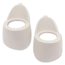 Startside Car Audio Embedded Speaker Blanket for DIY Modeling Plastic Mount ABS Material (White Type A, Set of 2)