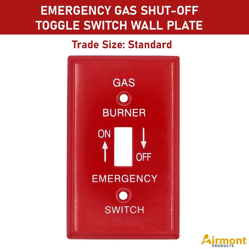 (2 Pack) Airmont Products AP-10461, Emergency Gas Shut-off Toggle Switch