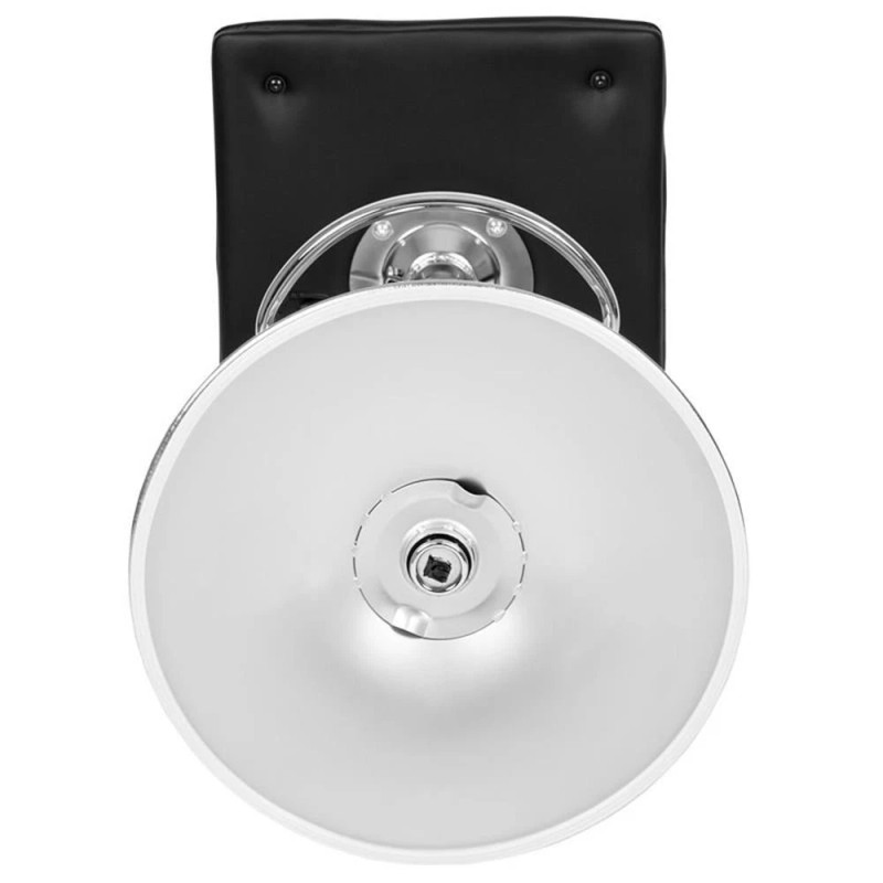 Pemberly Row 25" to 33" Striped Bar Stool in Black