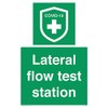Lateral flow test station Sign - 200x300mm - A4P