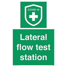 Lateral flow test station Sign - 200x300mm - A4P