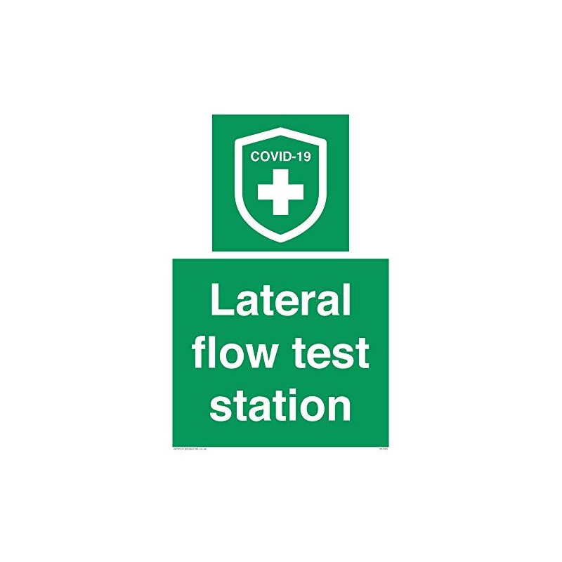 Lateral flow test station Sign - 200x300mm - A4P