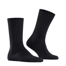 FALKE Herren Socken Nelson M SO Wolle einfarbig 1 Paar, Schwarz (Black 3000), 43-46